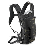 Kriega Hydro-3 front view shows ergonomic harness and accessible pocket for rides