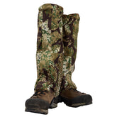 Kryptek Petra II Gaiter Obskura waterproof fabric protects boots on wet trails