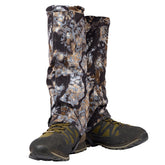 Kryptek Petra II Gaiter Skyfall front view showing waterproof seal for rainy trails