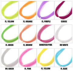 Assorted Krystal Flash colors for lure making