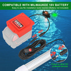 13W underwater LED light with 126 LEDs delivering 1512 lumens