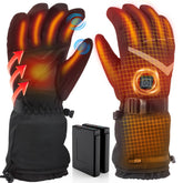 Ksunun rechargeable heated gloves front view for all-day warmth