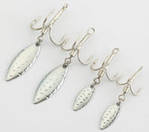 KTGCOZS 20-pack bladed treble hooks with willow blade for trout and bass - image 1