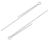 KTGCOZS 50-pack stainless steel spinner shaft looped wire for durable DIY lures.