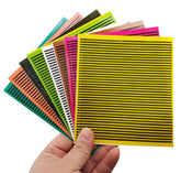 KTGCOZS 8-sheet pack of synthetic peacock quills for fly tying texture