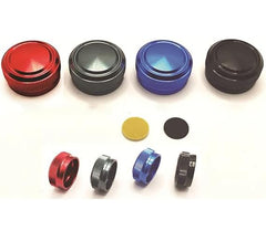 KTGCOZS red brake knob for Shimano SLX on the front view, shows bold color and fit