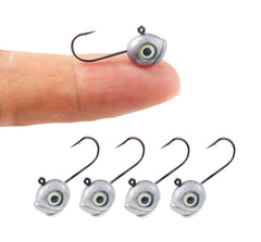 KTGCOZS crappie jig heads 25-pack unpainted one thirty-second ounce close-up for versatile lure setup