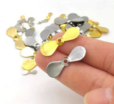 KTGCOZS gold spinner blade for lures increases flash and attraction.