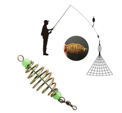 KTGCOZS inline feeder bait-retention design prevents premature bait release.