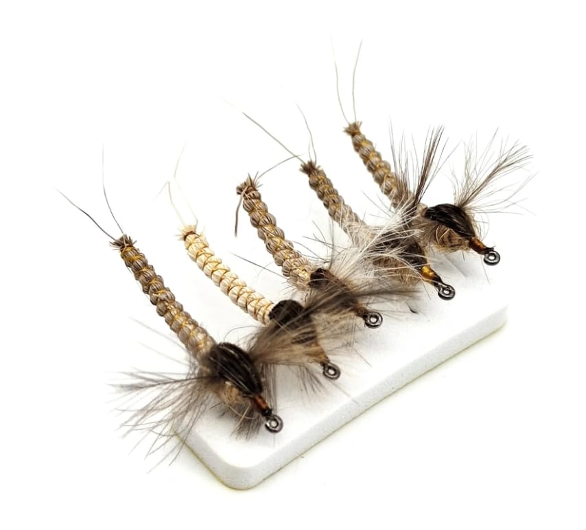 KTGCOZS Mayfly Feather Wing Dry Fly for buoyant, lifelike presentation in rivers