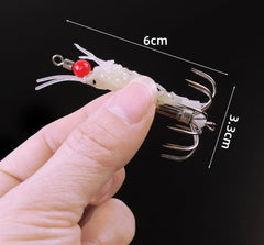 Close-up of luminous squid jig
