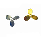 KTGCOZS silver-coated propeller blades maximize reflection for versatile lure applications.