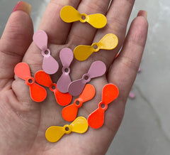 KTGCOZS saltwater propeller blade 26x8mm silver finish increases lure reflection.