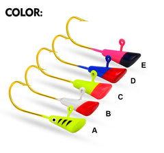 Close-up view of KTGCOZS 3D eyes on Shad Dart Jig Head