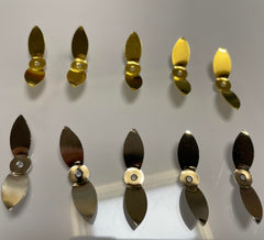 KTGCOZS silver propeller blade for DIY lures, delivers high reflection and attraction.