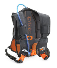 KTM OGIO Team Baja hydration pack bladder compartment side view for quick refills.