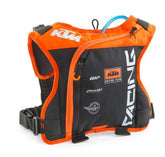 KTM Team Erzberg hydration backpack front view, race-ready design for long rides.