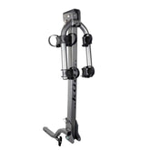 KUAT Beta hitch bike rack on a vehicle showing easy mounting and alloy finish.