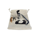 Kuat hitch lock in burlap bag with included keys for secure transport.