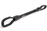 Kuat UBar cross-bar top-tube adapter, front view, enabling versatile frame fit
