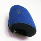 KUFA BC18 blue bait casting reel cover protects the right-hand reel from dust.