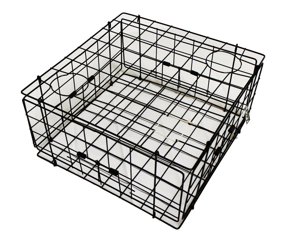 KUFA vinyl-coated crab trap front view, showcasing durable construction for rugged boating use