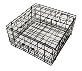 KUFA vinyl-coated crab trap front view, showcasing durable construction for rugged boating use
