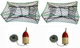 KUFA galvanized foldable crab trap 32x16x12 for stable coastal use