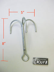 KUFA galvanized steel grapple hooks 8x5 in