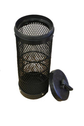 KUFA Sports bait barrel in black, 3.5 x 6 inches, durable trap bait for crabs
