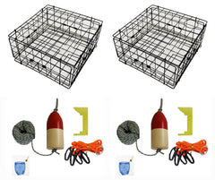KUFA Sports 24in vinyl-coated crab trap front view, durable coastal gear.
