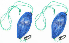KUFA Sports crab trap bait bag pair attached to a trap for secure bait.