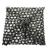 KUFA Sports Plastic Mesh Crab Bait Bag in use with open strap for easy baiting.