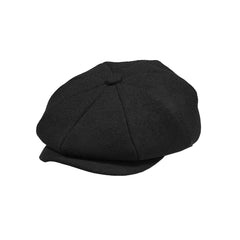 Close-up of the 50% wool material texture of KUJUHA Newsboy Cap