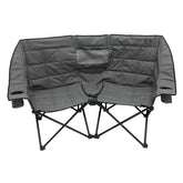 Kuma Outdoor Gear Kozy Bear Chair duo-seat setup provides comfortable shared lounging for two outdoors.