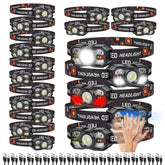 KunHe headlamp packaged as a 20-pack for gifting and bulk outdoor lighting.