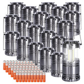 KunHe LED camping lantern 20-pack bundle with batteries included for ready outdoor lighting.