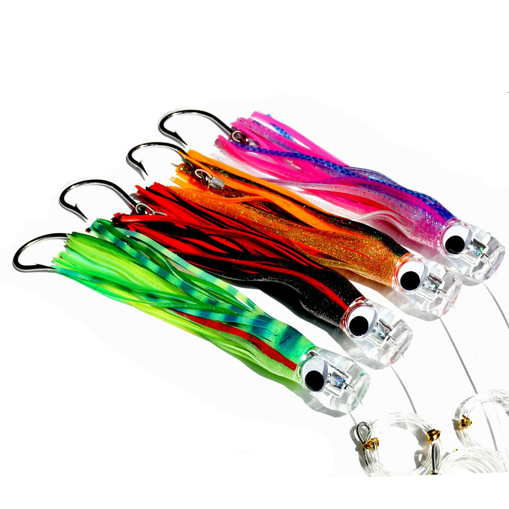 KUNSILANE 9-inch lure front view for offshore big-game trolling