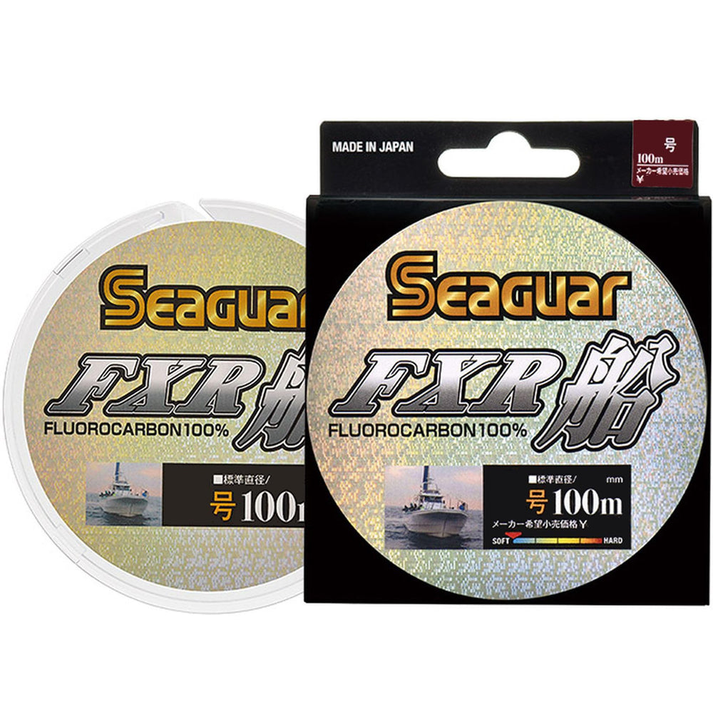 KUREHA Seaguar Harris Seager FXR Ship No.8 spool close-up showing clear fluorocarbon for stealthy presentations