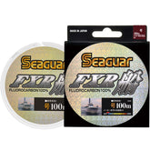KUREHA Seaguar Harris Seager FXR Ship No.8 spool close-up showing clear fluorocarbon for stealthy presentations