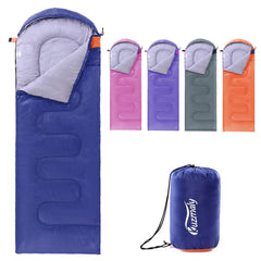 Kuzmaly 3-season waterproof sleeping bag exterior shown for all-weather camping.