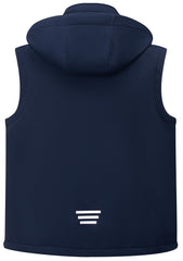 KVE men's softshell vest offers 4-way stretch for unrestricted movement.