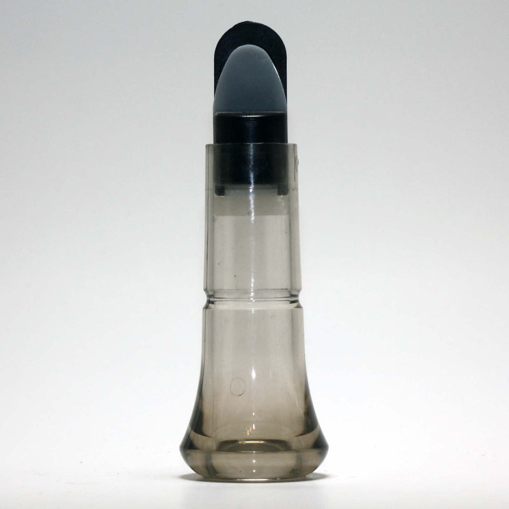 Kwack Wacker goose call inserts with short reed, smoke finish, for realistic waterfowl calls.