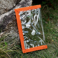 Detail of puncture-resistant clear PVC material