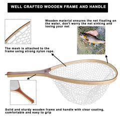 Kylebooker wooden handle detail highlights smooth grip.