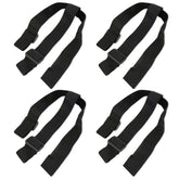 KYUQY 4-pack black headlamp band close-up showing durable elastic.