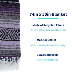 La Montana falsa throw ready for yoga practice with lightweight warmth.