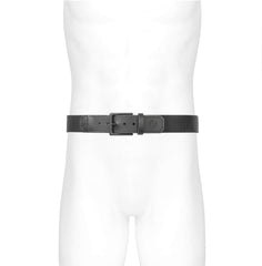 LA Police Gear Leather Tip Belt with nylon webbing reinforces reliability for daily wear and range sessions.