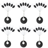 LadFath 720pcs fishing rubber bobber stoppers kit - front view with rings