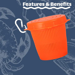 Ladner Traps bait cup with slotted sides for drainage and airflow